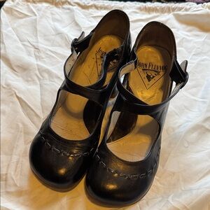 John Fluevog Black Mary Jane Heels